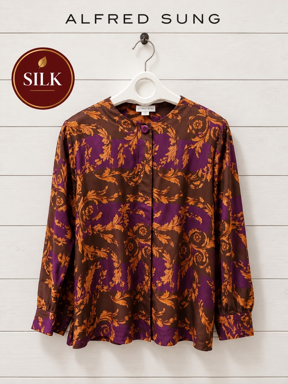 ALFRED SUNG – Vintage Baroque Blouse (Size 14)